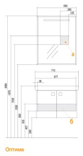 Тумба под раковину Акватон Оптима 70см белый 1A124101OP010